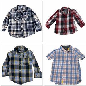 4 Boys Button Down Shirts 2T